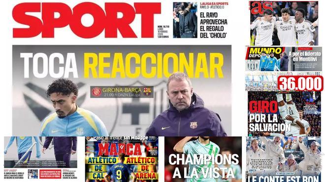 Estas son las portadas de la prensa deportiva de hoy