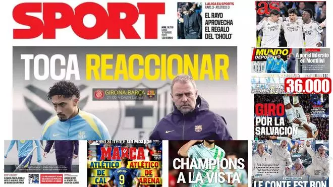 Estas son las portadas de la prensa deportiva de hoy