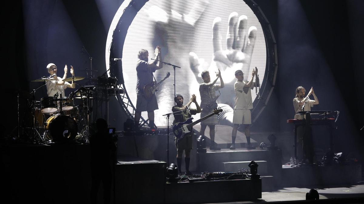 El músic, amb Oques Grasses, al Palau de Fires de Girona el 2024