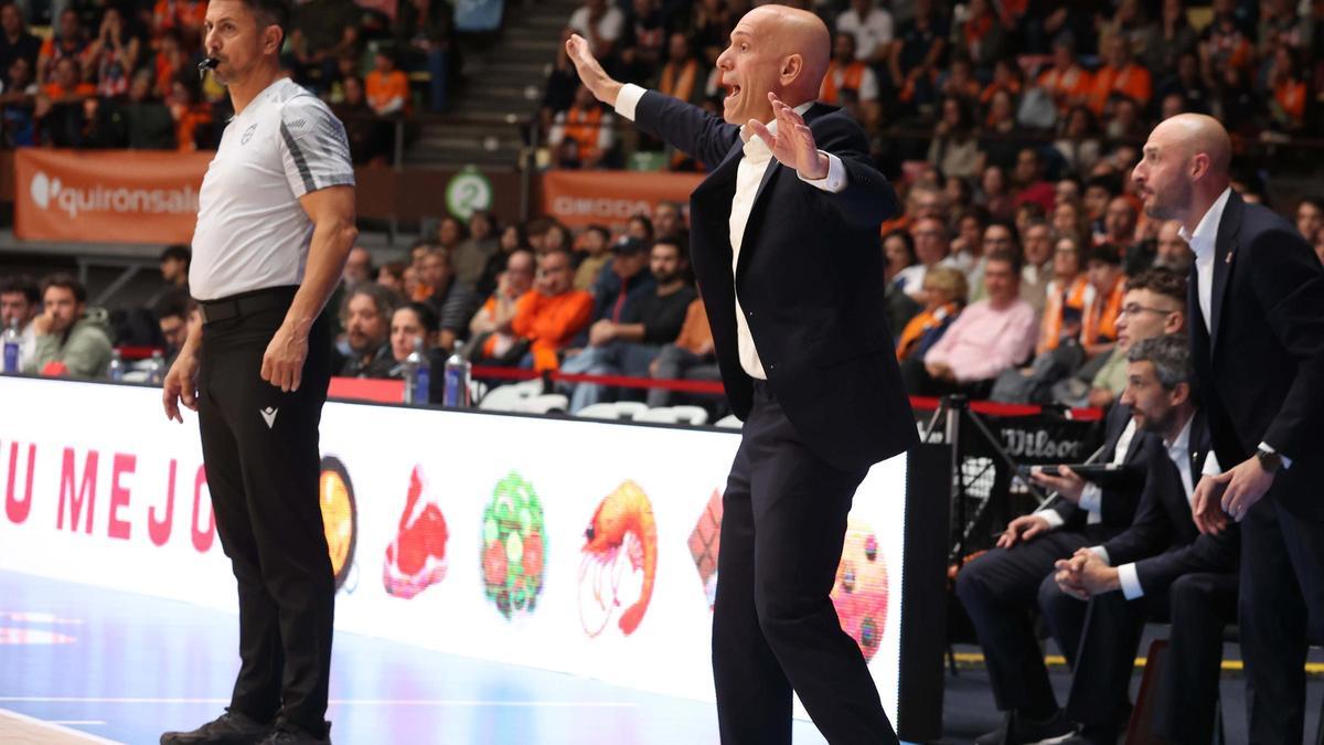 Carles Marco, en un partido en el Coliseum.