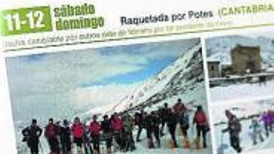 Los montañeros tapiegos, a la nieve