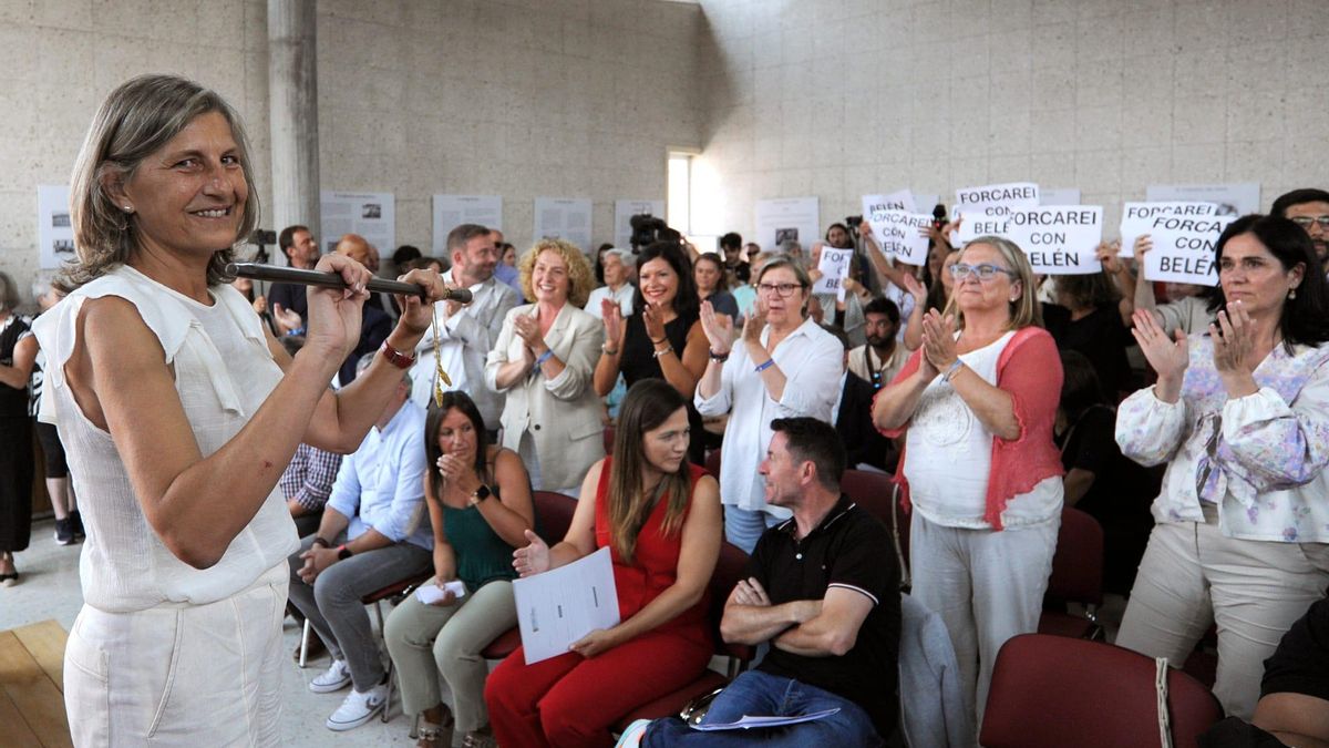 Cachafeiro tras la toma de posesión.