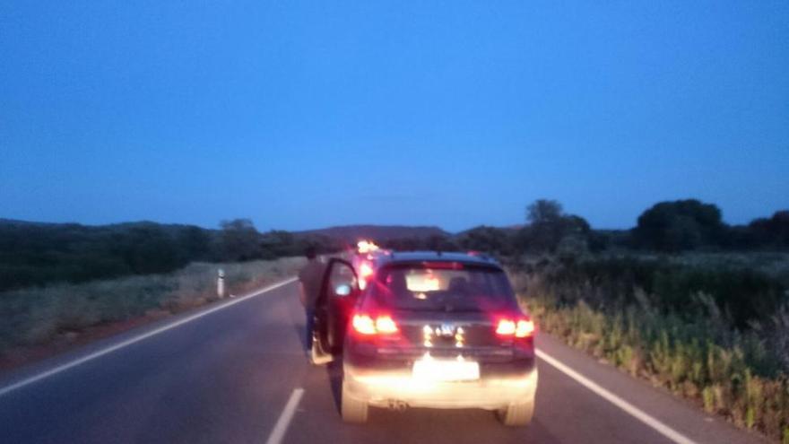 Dos muertos en un choque frontal de dos turismos en las proximidades de Cáceres