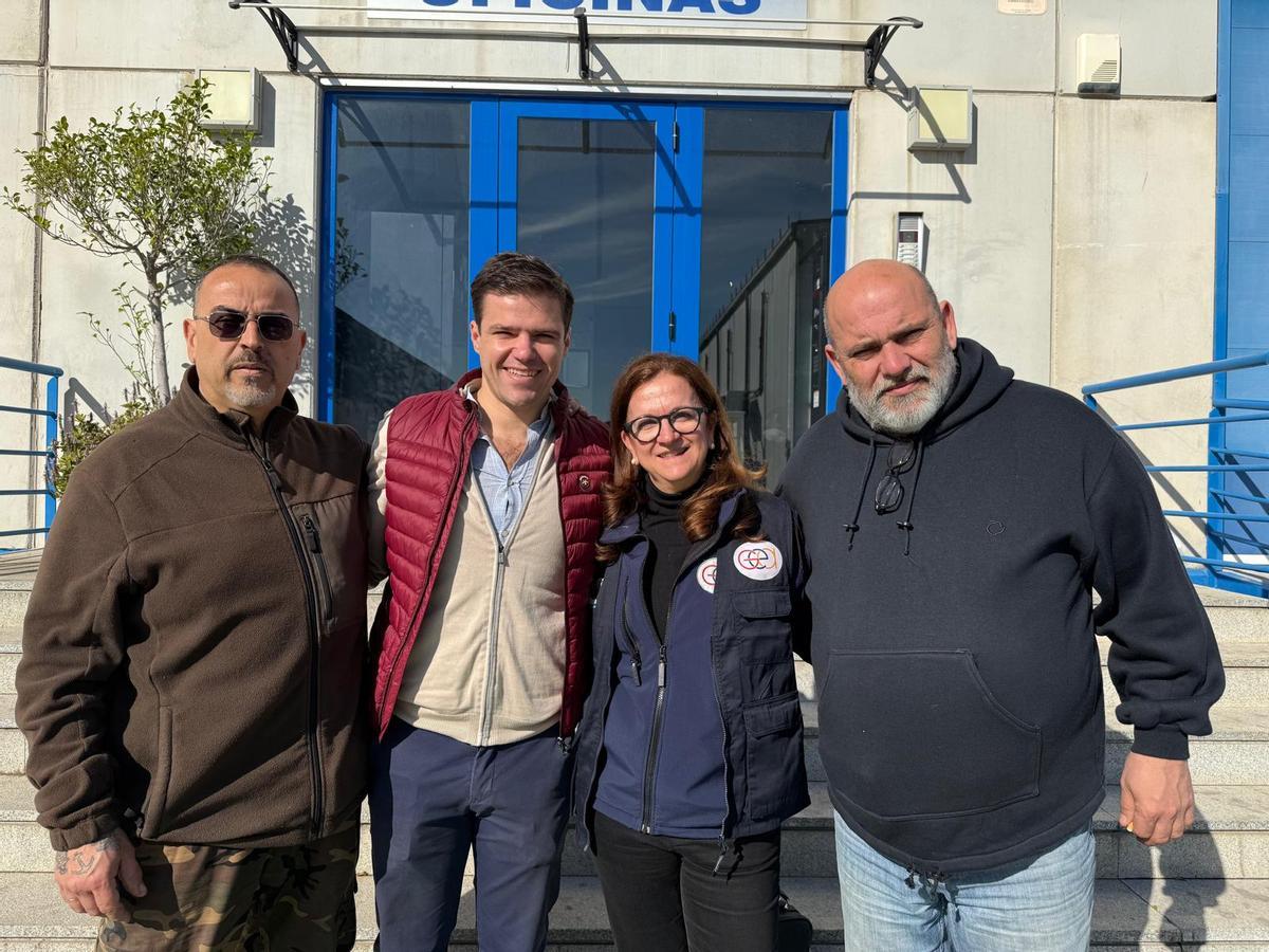 Curro López (Lagunillas), Pablo Artacho (Ideco), Angelina Molina (GEA Málaga) y Antonio Paneque (ASAEC).