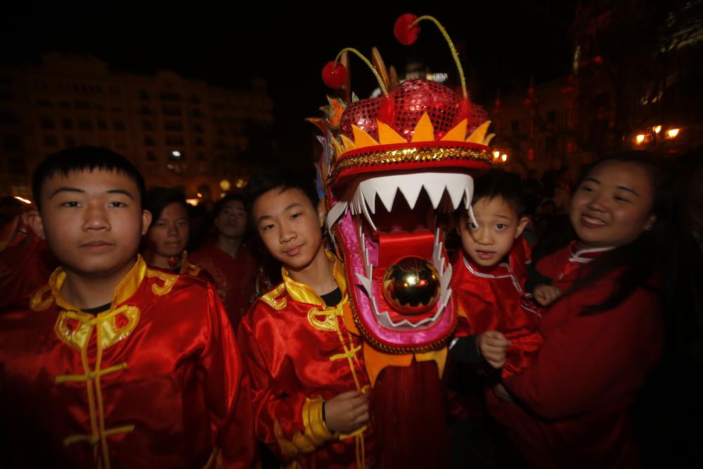 Celebración del año nuevo chino en Valencia.