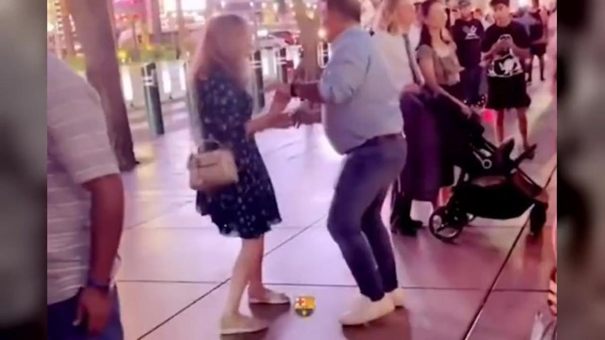 Laporta bailando en Las Vegas