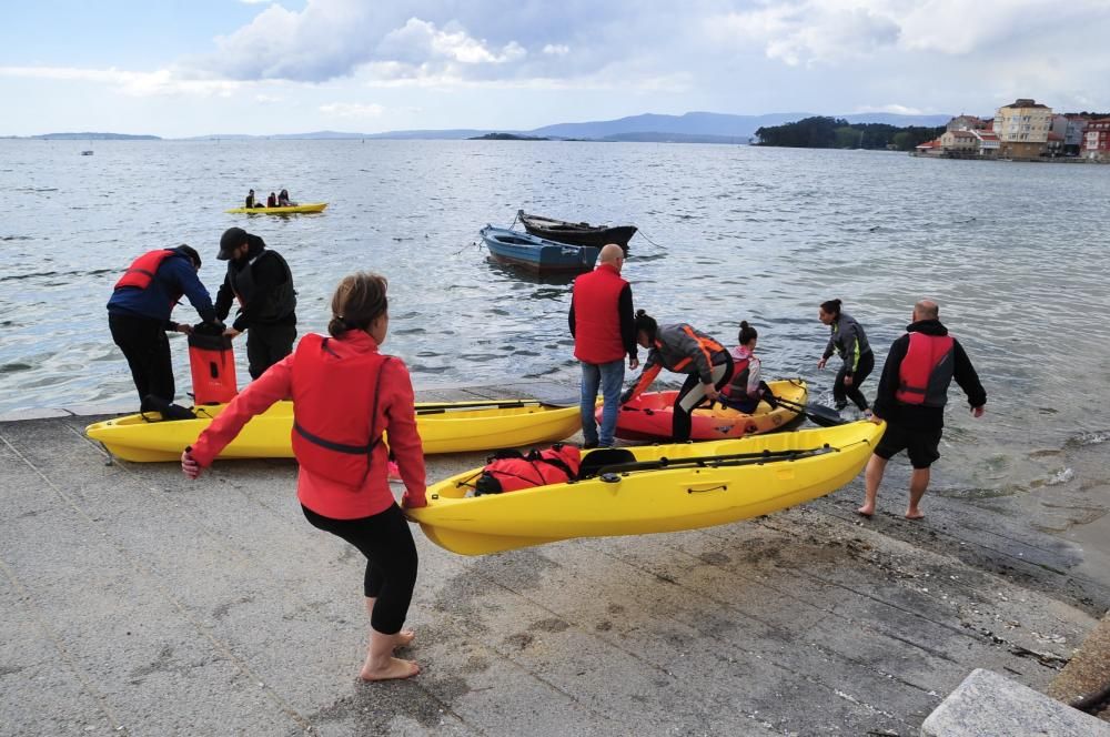 A Cortegada, en kayak