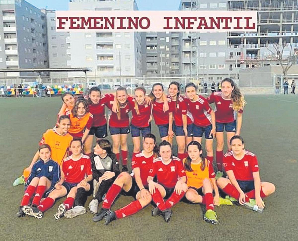 Plantilla del Femenino Infantil del UD Aldaia CF