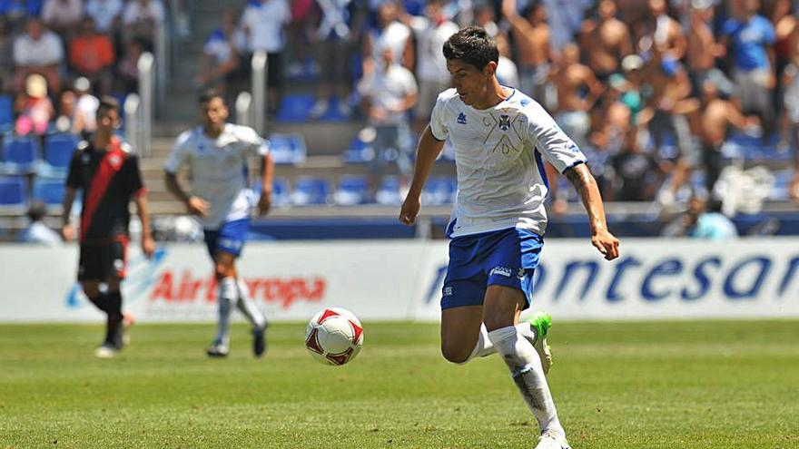 Yeray González Luis, jugando con el CD Tenerife.