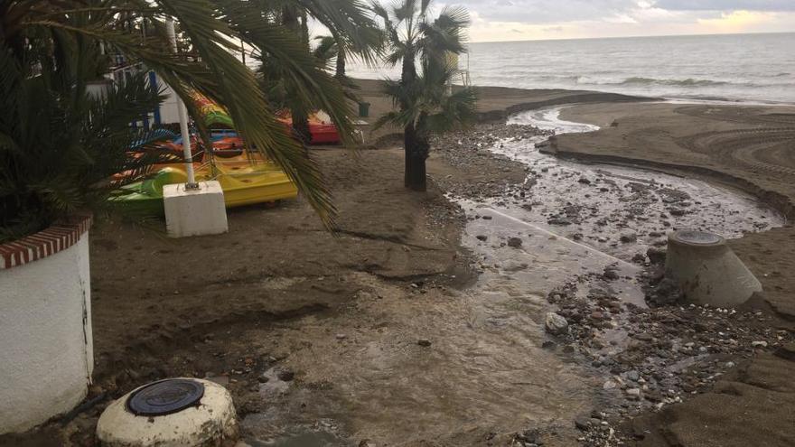 Granizo y lluvia en Marbella