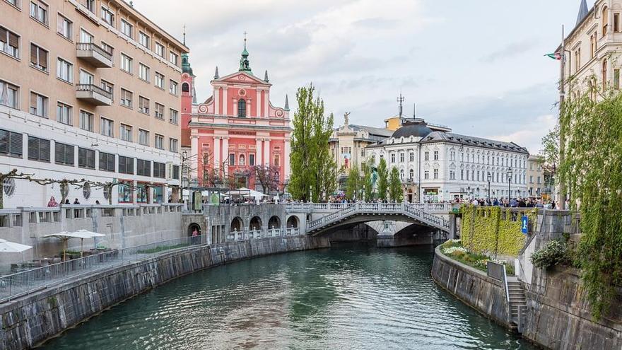 Un rincón de Liubliana, la capital de Eslovenia.