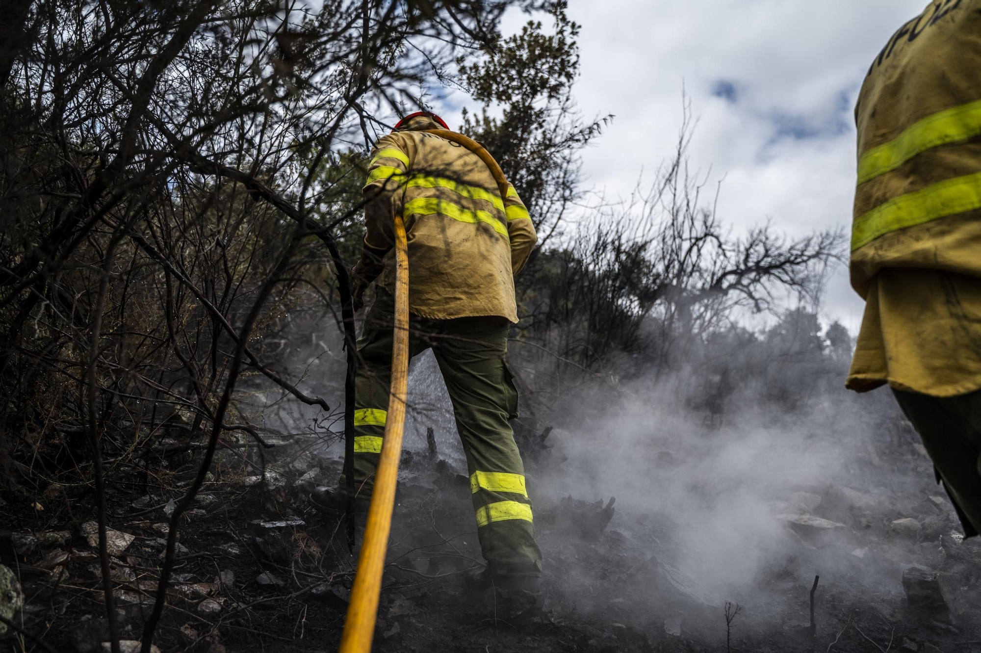 Las imágenes del incendio de este viernes en Cáceres