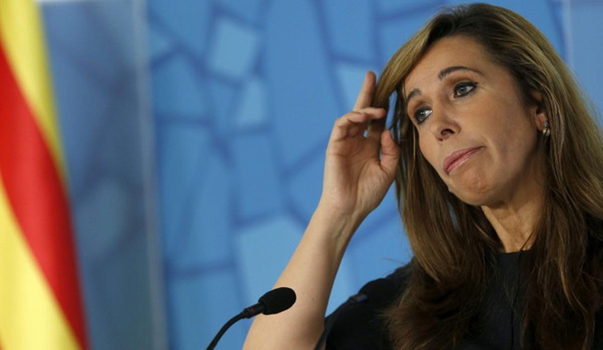 Alicia Sánchez-Camacho, la setmana passada, en roda de premsa. Alicia Sánchez-Camacho, la setmana passada, en roda de premsa.