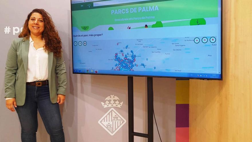 Una nueva web de Infraestructuras detalla 212 parques y zonas verdes de Palma