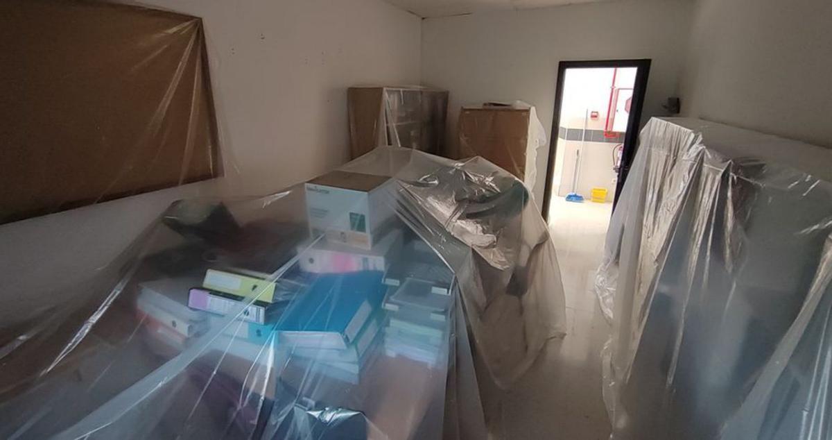 Material protegido en el IES Rodeira. | Santos Álvarez