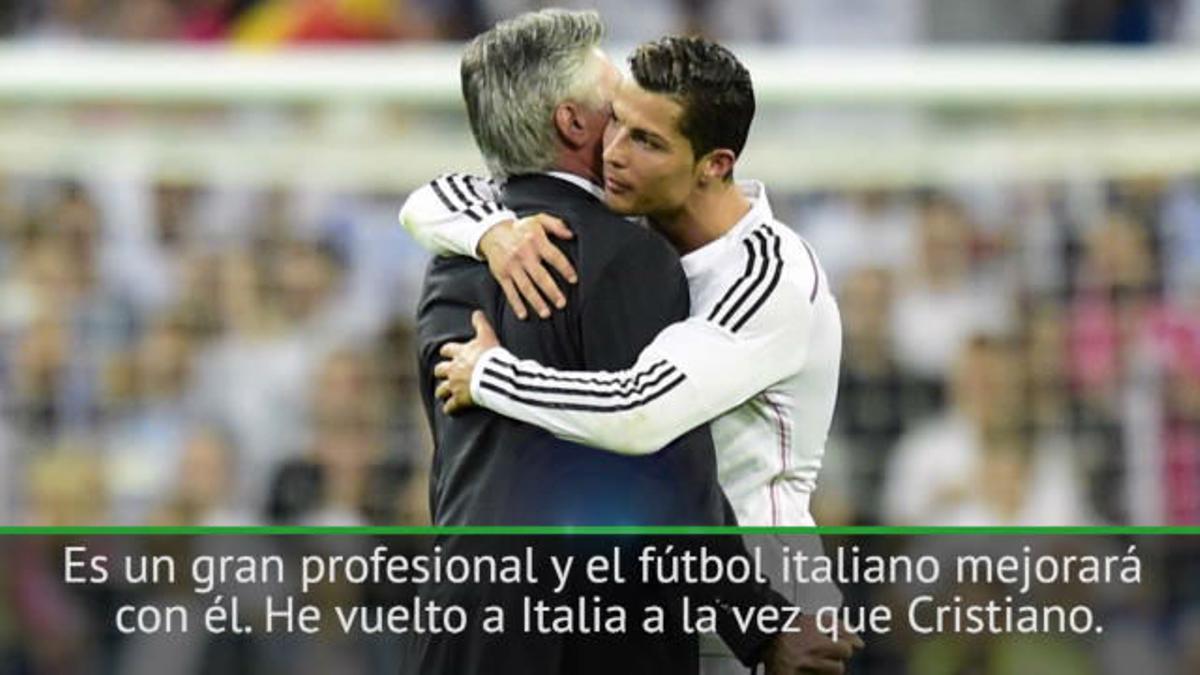 Ancelotti: La llegada de Ronaldo es un empujón para el fútbol italiano