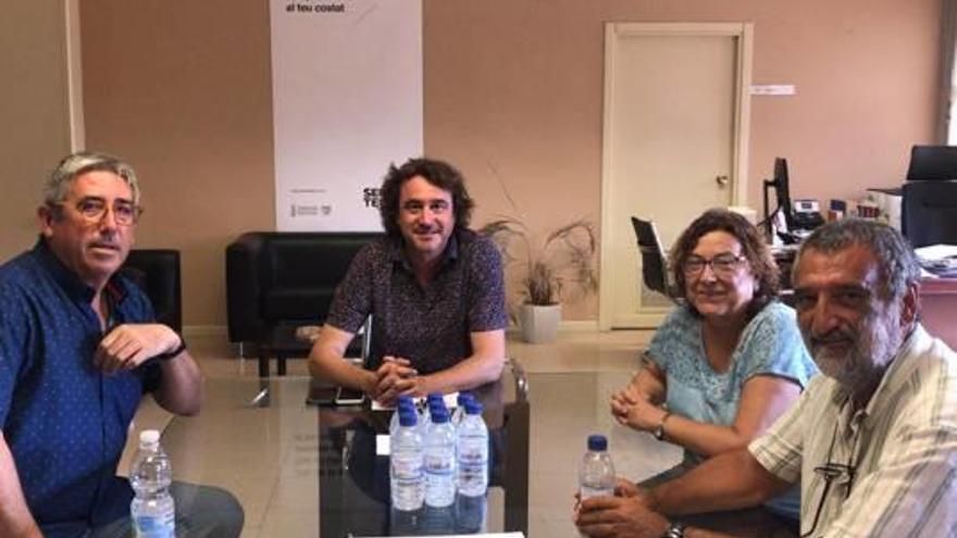 Cortés, Trenzano, Font y Badenes, en la reunión.