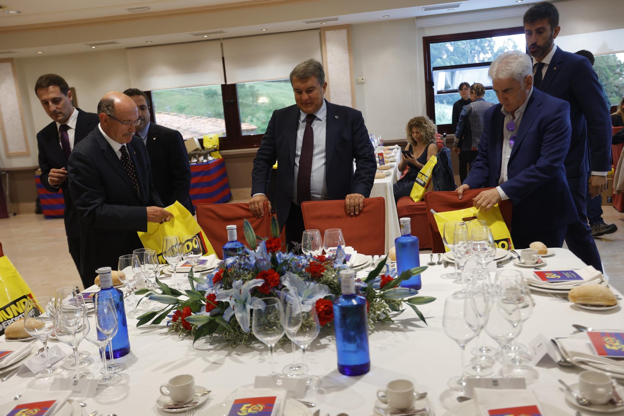 EN IMÁGENES: Joan Laporta celebra el 50 aniversario de la Peña Barcelonista Julio Alberto en Mieres