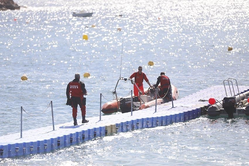 Recerca del pescador desaparegut a Tossa de Mar