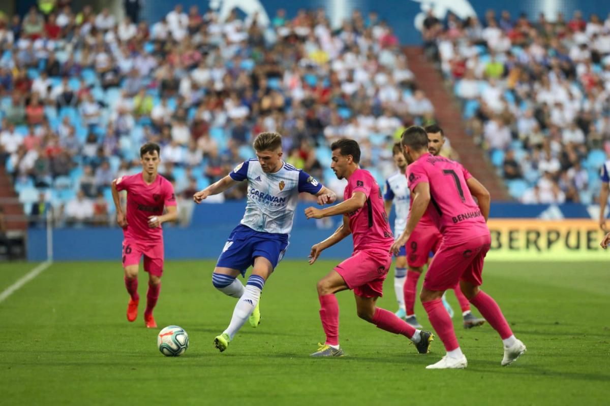 Partido del Real Zaragoza ante el Málaga