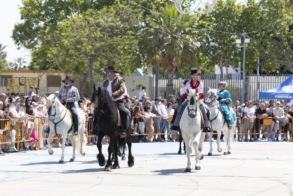 Desfile de carrozas y caballistas de la Feria de Mayo 2026 de Torrevieja este domingo