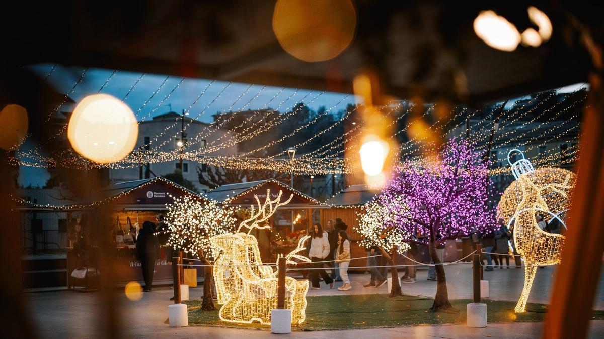L'escenari del Mercat de Nadal de Gironella, l'any 2025