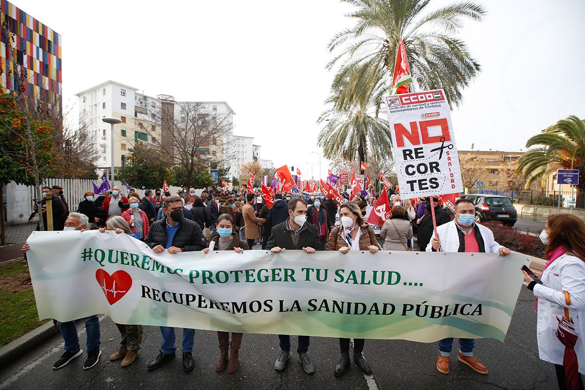 Manifestación en defensa de la sanidad pública