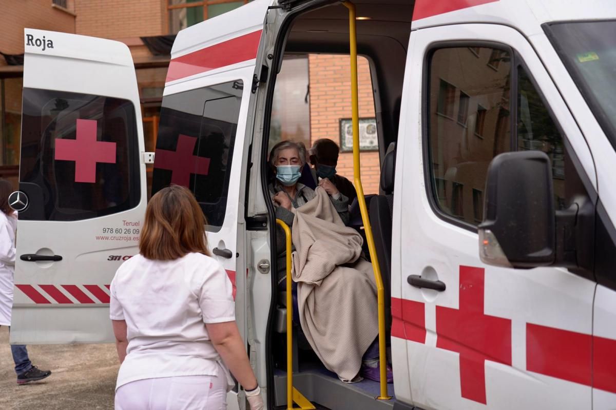 Cierre de la residencia covid Alfambra en Teruel