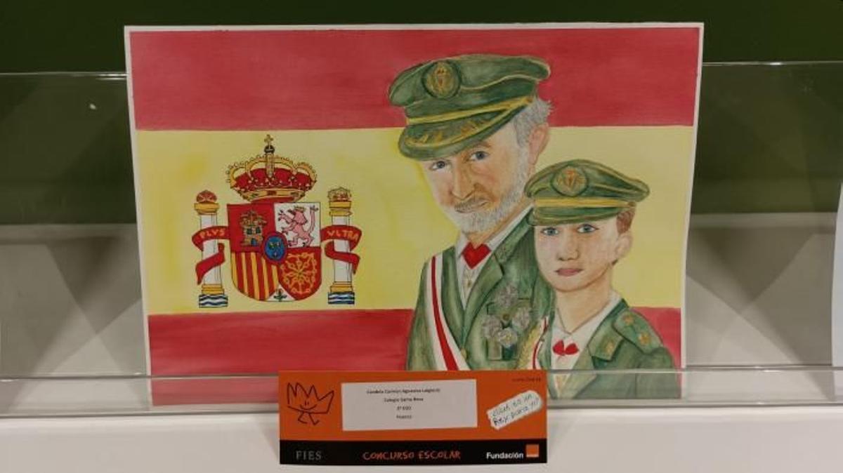 El dibujo de la joven aragonesa que ha sido reconocido.