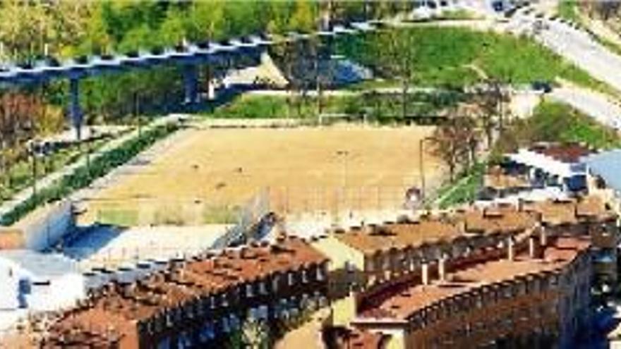 Camp de futbol de Guardiola de Berguedà, on jugarà el nou club