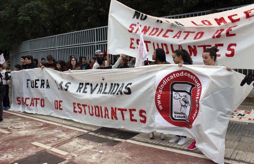 Nueva huelga de estudiantes en Málaga contra las reválidas