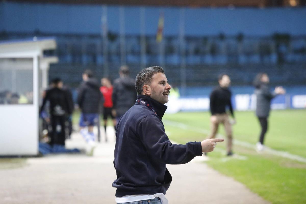 Diego Baeza, en el partido ante el Ourense