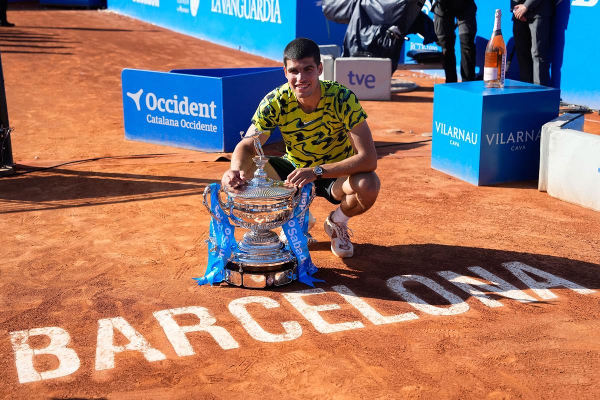 Alcaraz, campeón en el Barcelona Open en las ediciones de 2022 y 2023