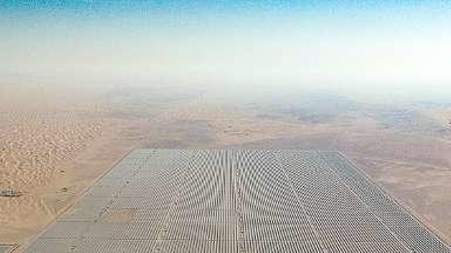 Planta fotovoltaica construida por la ingeniería TSK en Dubai.