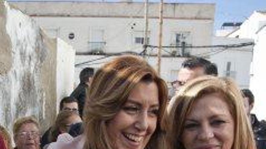 Susana Díaz, ahir a Huelva