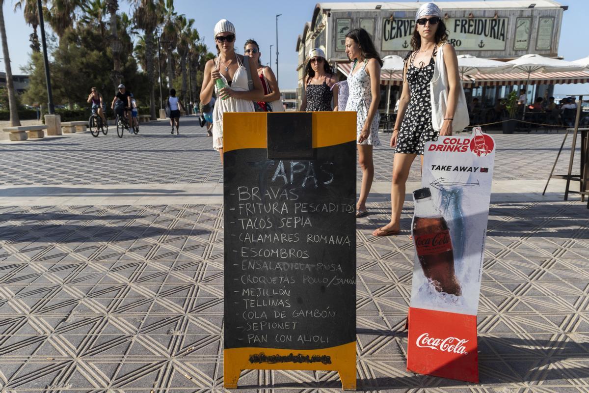 Difícil ser vegano o vegetariano en los restaurantes y chiringuitos de la playa