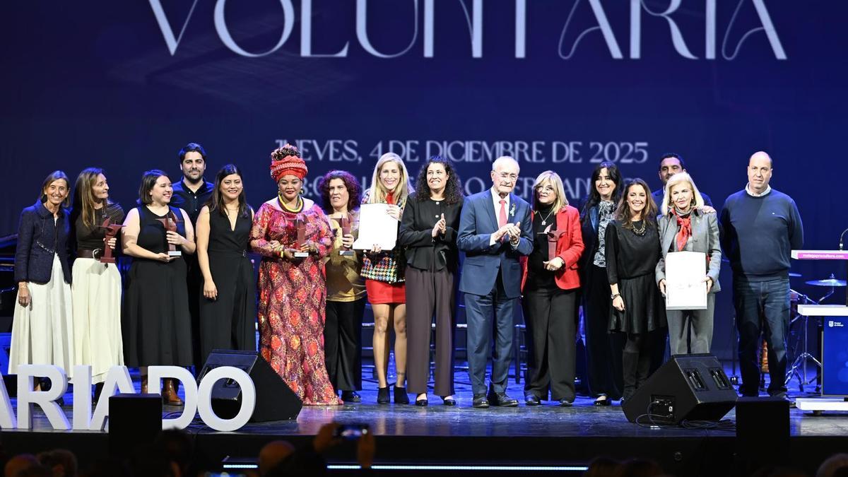 Entrega de los premios Málaga Voluntaria 2025.