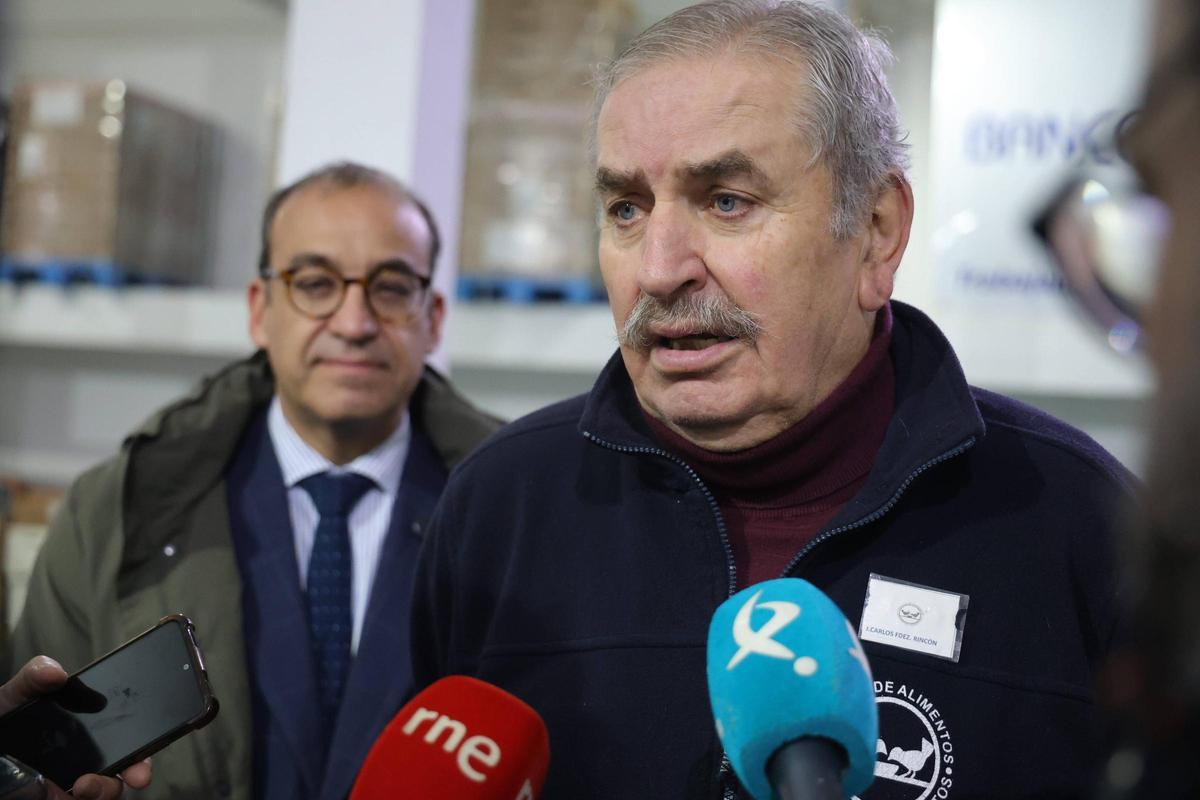 Juan Carlos Fernández, presidente del Banco de Alimentos de Cáceres.