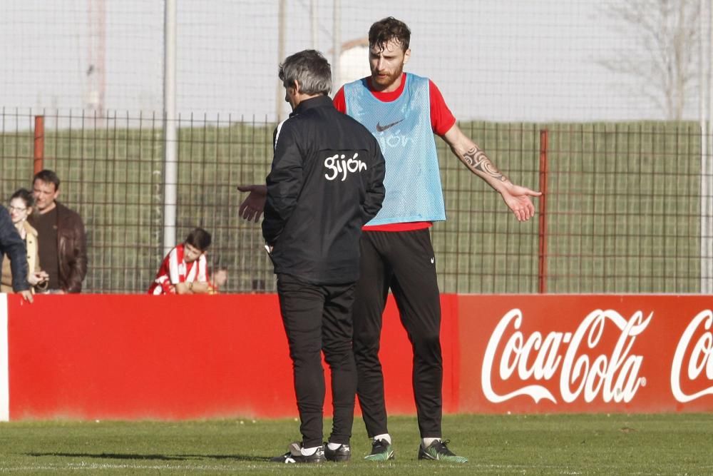 Entrenamiento del Sporting