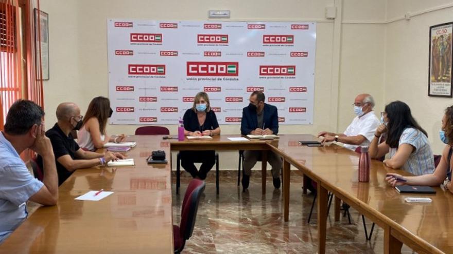 Reunión entre IU y CCOO.