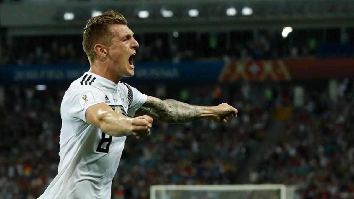 El gol de Toni Kroos ante Suecia en el Mundial, galardonado en Alemania