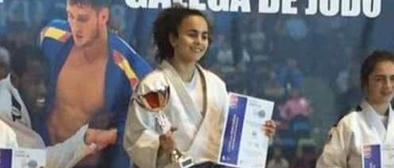 Con el oro en la Copa de España de judo.