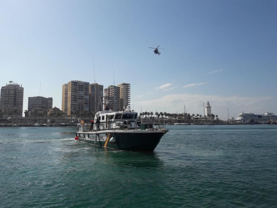 Simulacro en el puerto de Málaga