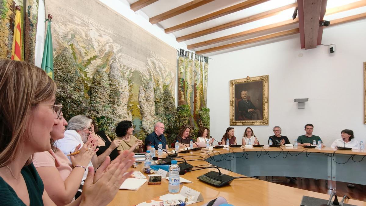 Una de les sessions de feina a Sant Sadurní