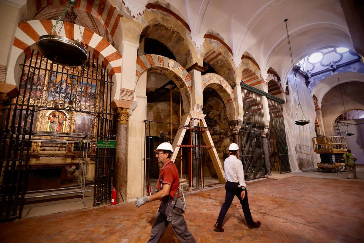 Así avanza la recuperación de la zona más dañada de la Mezquita-Catedral de Córdoba