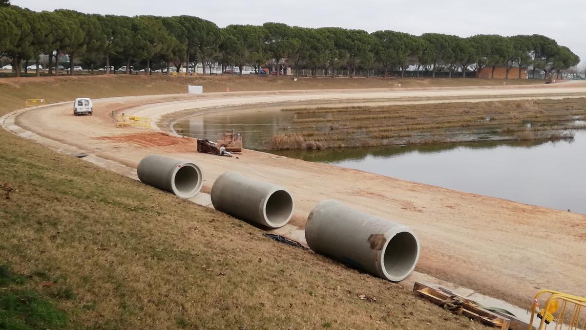 Obres al parc de l'Agulla