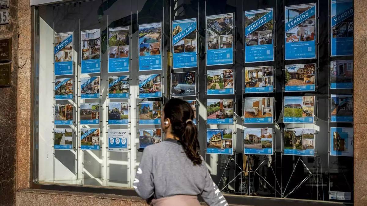 Imatge d’arxiu d’una agència immobiliària