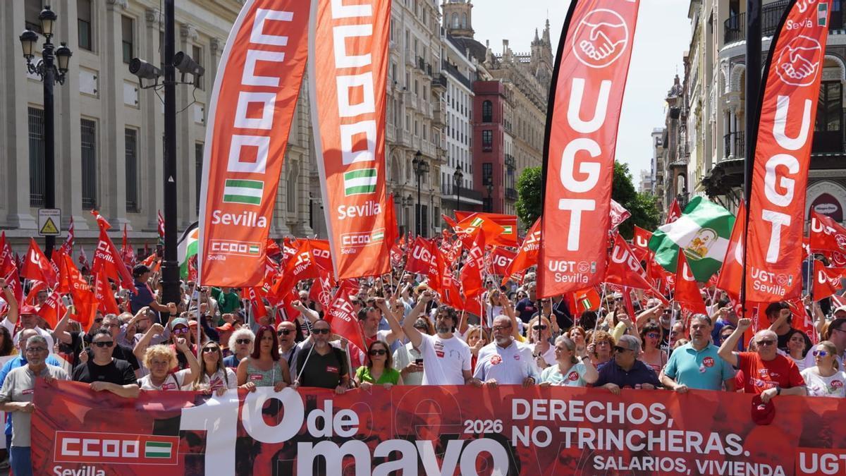 El Día del Trabajador más electoral en Sevilla.
