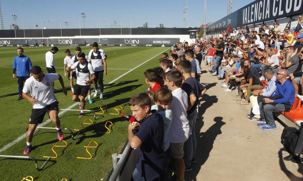 Espectacular entrenamiento del Valencia CF