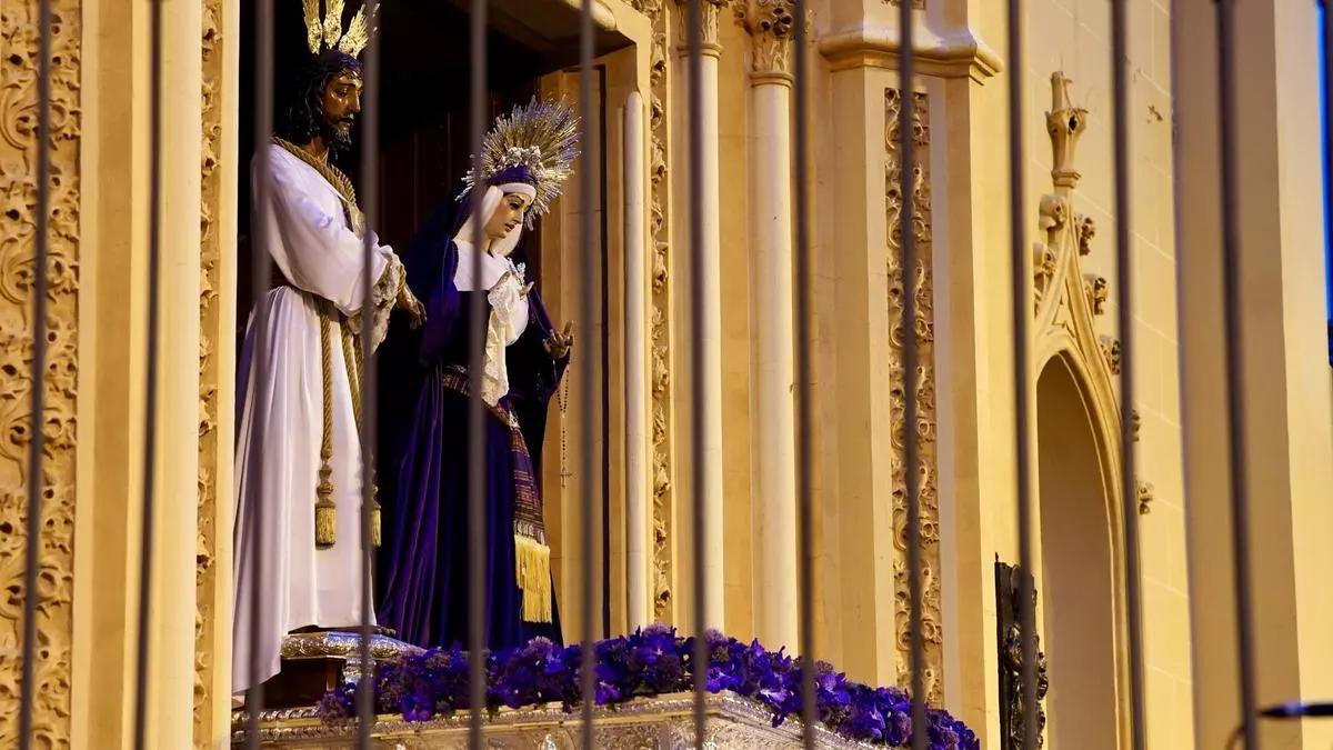 Misa del Alba con Jesús Cautivo y la Virgen de la Trinidad.